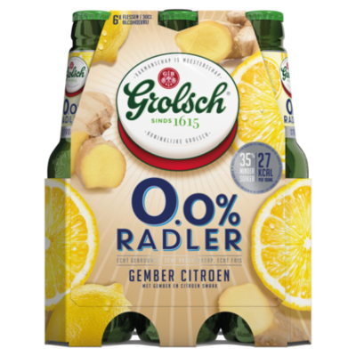 Grolsch 0.0% Radler gember citroen