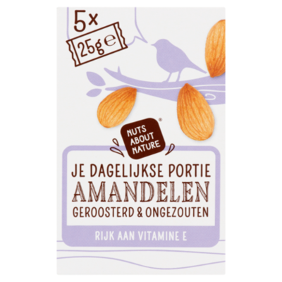 Nuts About Nature Amandelen Geroosterd & Ongezouten