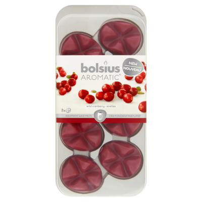 Bolsius Wax Melts Wild Cranberry 8 Stuks