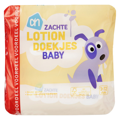 Huismerk Zachte lotion doekjes baby