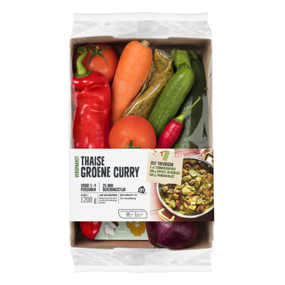 Huismerk Thaise groene curry verspakket