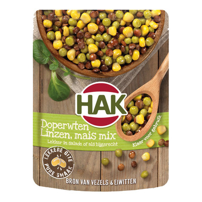 Hak Linzen doperwten mais mix