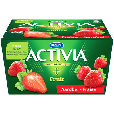 Danone Activia yoghurt aardbei