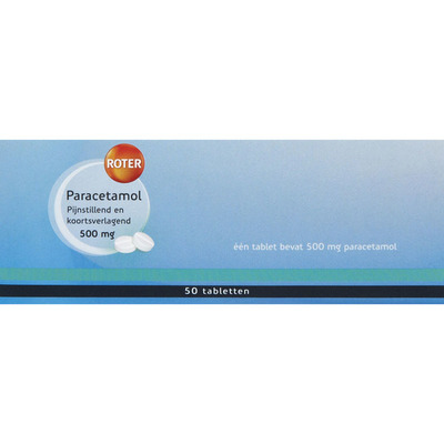Roter Paracetamol 500 mg tabletten