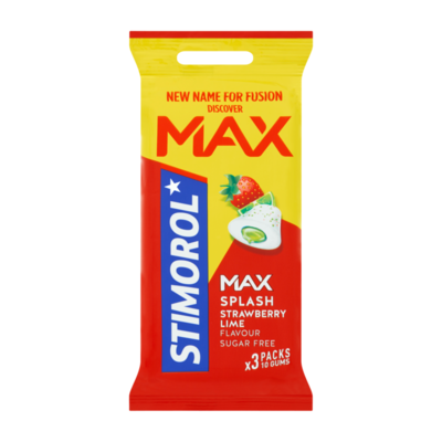 Stimorol Max Splash Strawberry Lime Flavour Sugar Free
