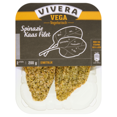 Vivera Spinazie/kaas filet