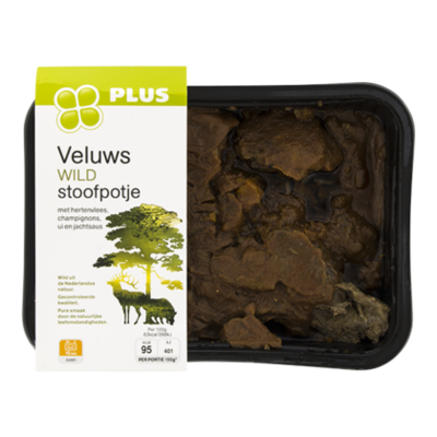 Huismerk Wildstoofpotje hertengoulash