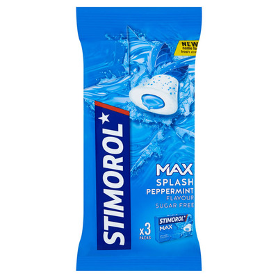 Stimorol Kauwgom max splash peppermint