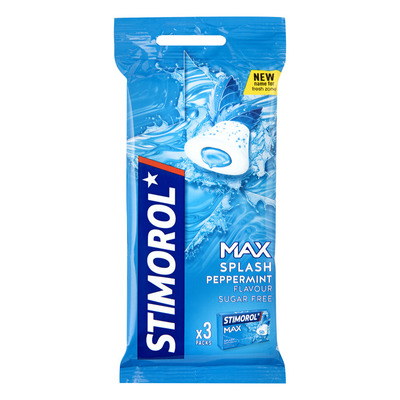 Stimorol Kauwgom max splash peppermint