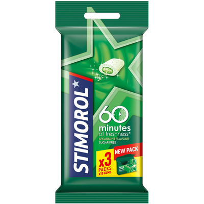 Stimorol Kauwgom 60 minutes spearmint