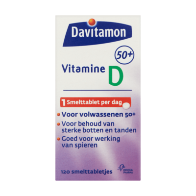 Davitamon Vitamine D50+ 120 Smelttabletjes
