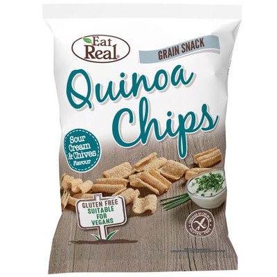 Eat Real Quinoa chips sour cream & chives