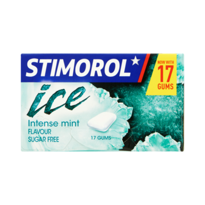 Stimorol Kauwgom Ice Intense Mint Sugar Free Gum 17 Stucks