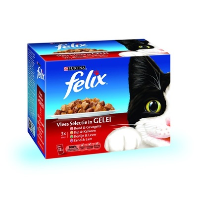 Felix Kattenvoer Vleesselectie In Gelei
