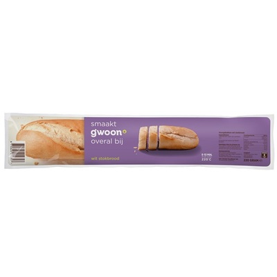 Huismerk afbak stokbrood
wit