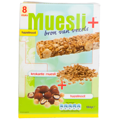 Muesli+ Mueslireep hazelnoot
