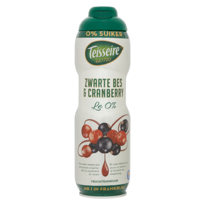 Teisseire Vruchtensiroop Zwarte Bes & Cranberry