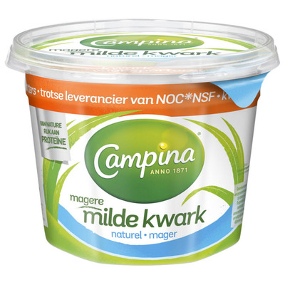 Campina Magere milde kwark naturel