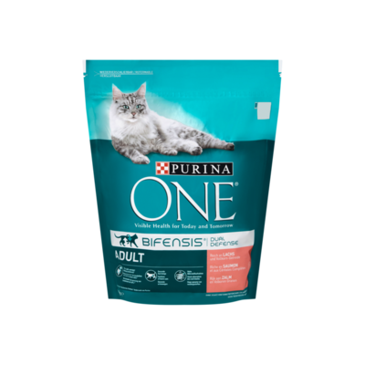 Purina ONE Adult met Zalm en Volkoren Granen Kattenbrokken