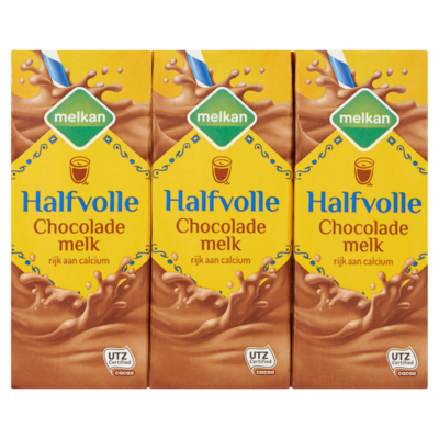 Huismerk Chocolademelk halfvol 6x 200 milliliter