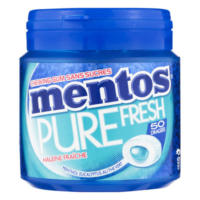 Mentos Gum Pure fresh menthol eucalyptus