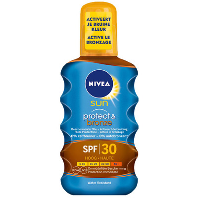 Nivea Sun Protect & Bronze olie spray SPF 30