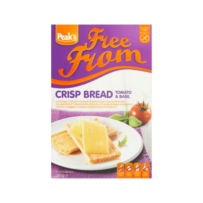 Peak's Free From Luchtige Crackers Tomaat & Basilicum