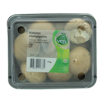 kastanje champignons