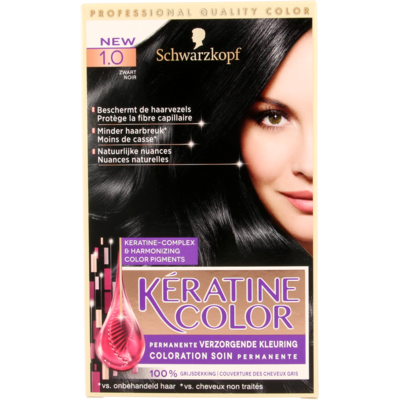 Schwarzkopf Keratine Color 1.0 Zwart