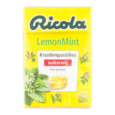 Ricola Lemon mint box (suikervrij)