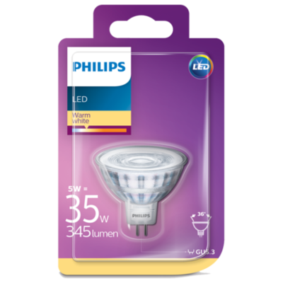 Philips Lamp LED 35W GU5.3 MR 16 WW 36D