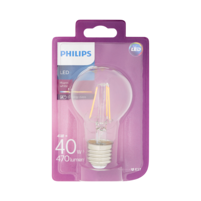 Philips LED Lamp Warm White 4W E