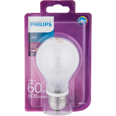 Philips Ledlamp globe 60w e27