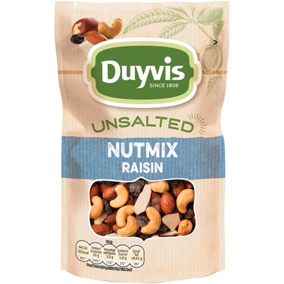 Duyvis Unsalted nutmix rozijnen