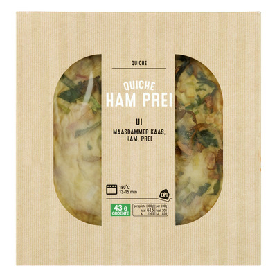 Huismerk Quiche ham-prei