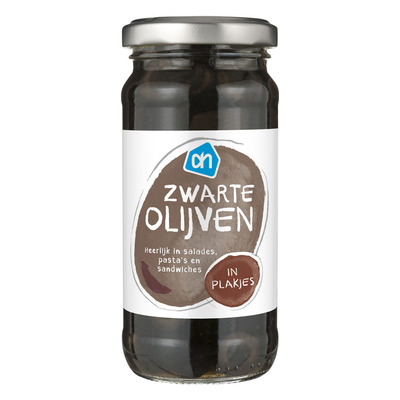 Huismerk Zwarte olijven plakjes