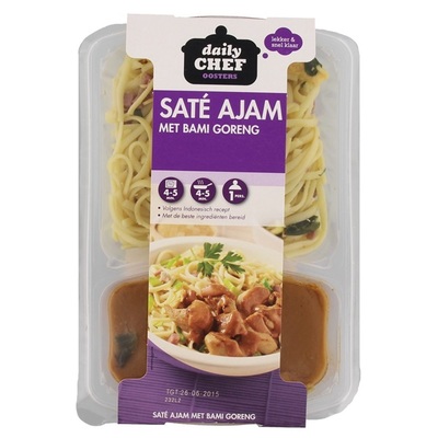 Huismerk Bami Goreng Met Saté Ajam
