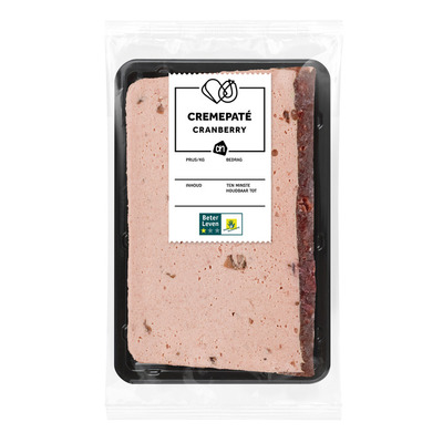 Huismerk Crèmepaté cranberry