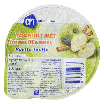 AH Portie yoghurt appel-kaneel