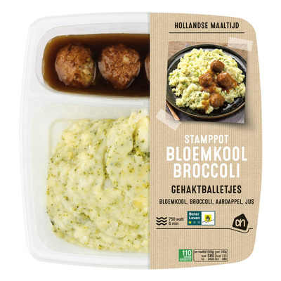 Huismerk Hollandse stamppot bloemkool-broccoli