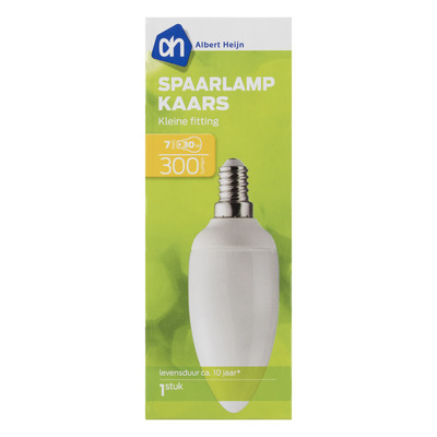 AH Spaarlamp kaars 7W kleine fitting
