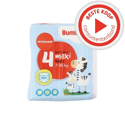 Bumblies luiers Maxi 4