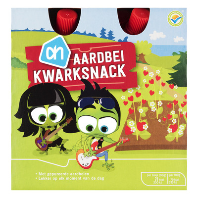 Huismerk Super kwarksnack aardbei
