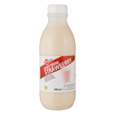 Budget Huismerk Zuiveldrank aardbei