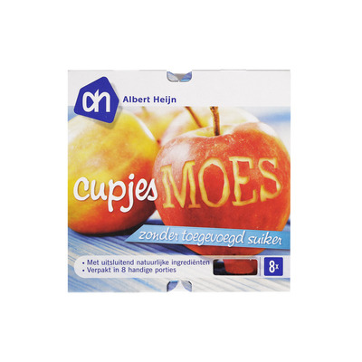 Huismerk Cupjes moes geen suiker toegevoegd