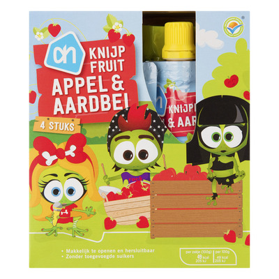 Huismerk Knijpzakje appel-aardbei