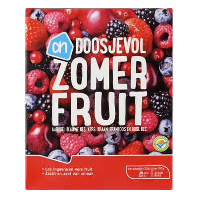 Huismerk Doosjevol zomerfruit