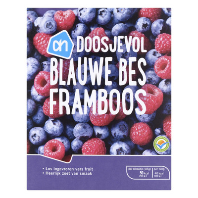 AH Doosjevol blauwe bes-framboos