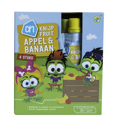 Huismerk Knijpzakje appel-banaan
