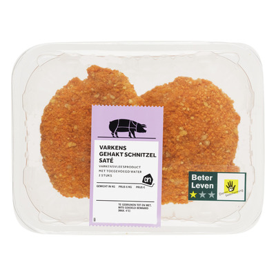 Huismerk Satégehaktschnitzel